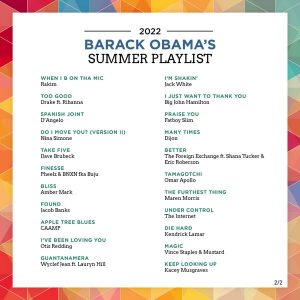  Obama Lists Burna Boy, Tems, and Pheelz on His Summer Playlist