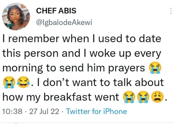 Lady Recounts How She Woke Up Every Morning To Pray For Her Boyfriend Only For Him To Dump Her Two Years Later