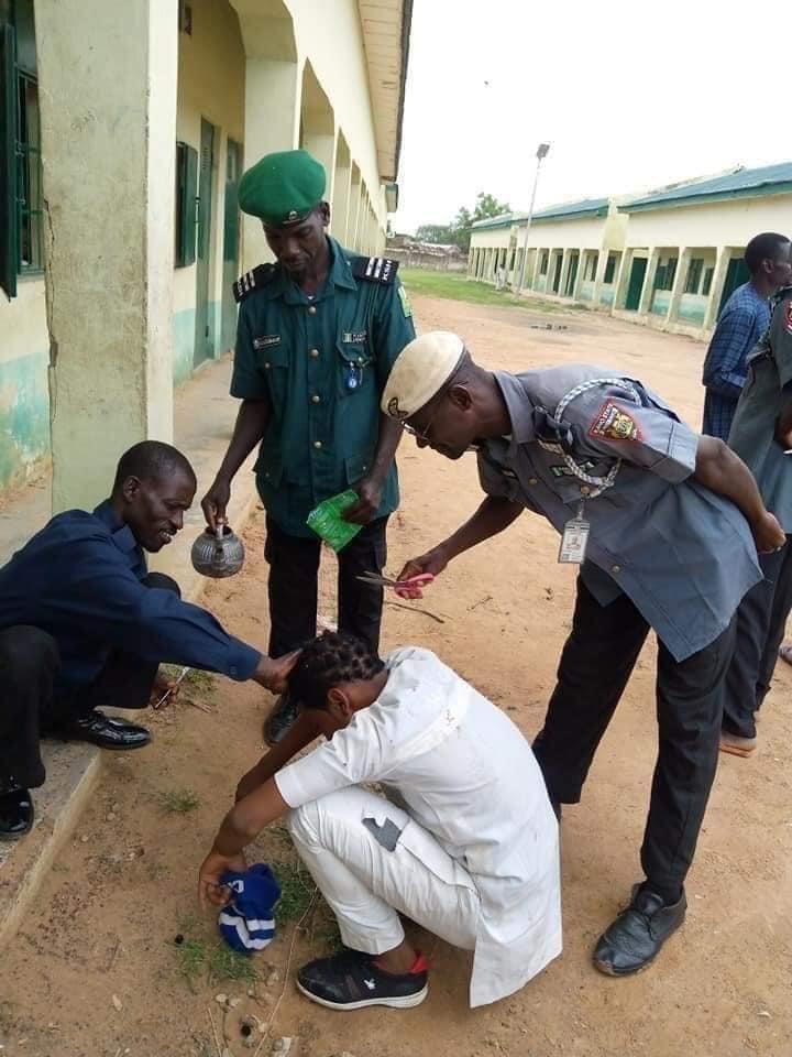 Hisbah Police Shave Hair Of School Pupils In Kano for Being 'UnIslamic'.