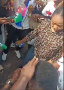 Man Proposed To His Lover At "Obidient" Rally in Onitsha (Video)