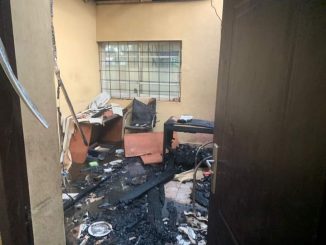 Hoodlums Burn INEC Office In Ogun(Photos)