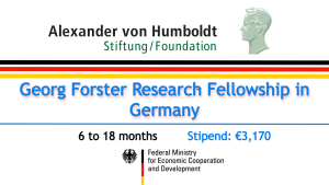 Georg Forster Research 2023 Award: €60,000 Grant for Researchers from Developing Countries
