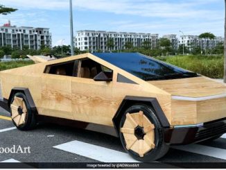 Man Builds Fully Functional Tesla Cybertruck Using Wood, Elon Musk Reacts